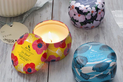 Decorative Tin Candles by Soap & Paper Factory