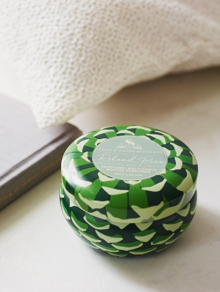 Roland Pine 6 oz Tin Soy Candle *SOLD OUT FOR 2025*