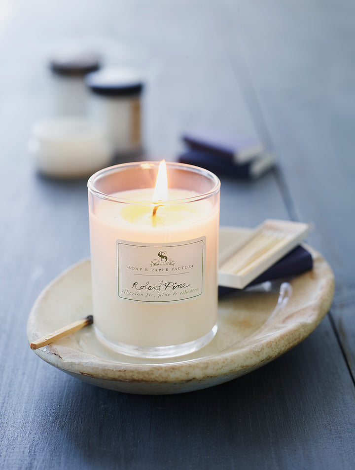 Roland Pine 2.2 oz Votive Glass Soy Candle