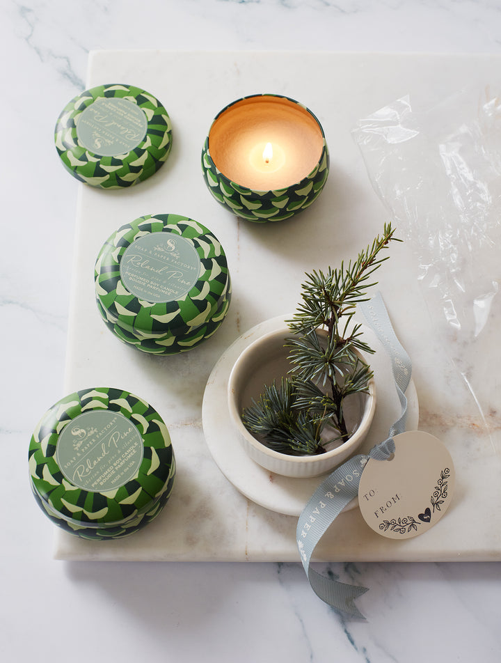 Roland Pine Tin Soy Candle Trio
