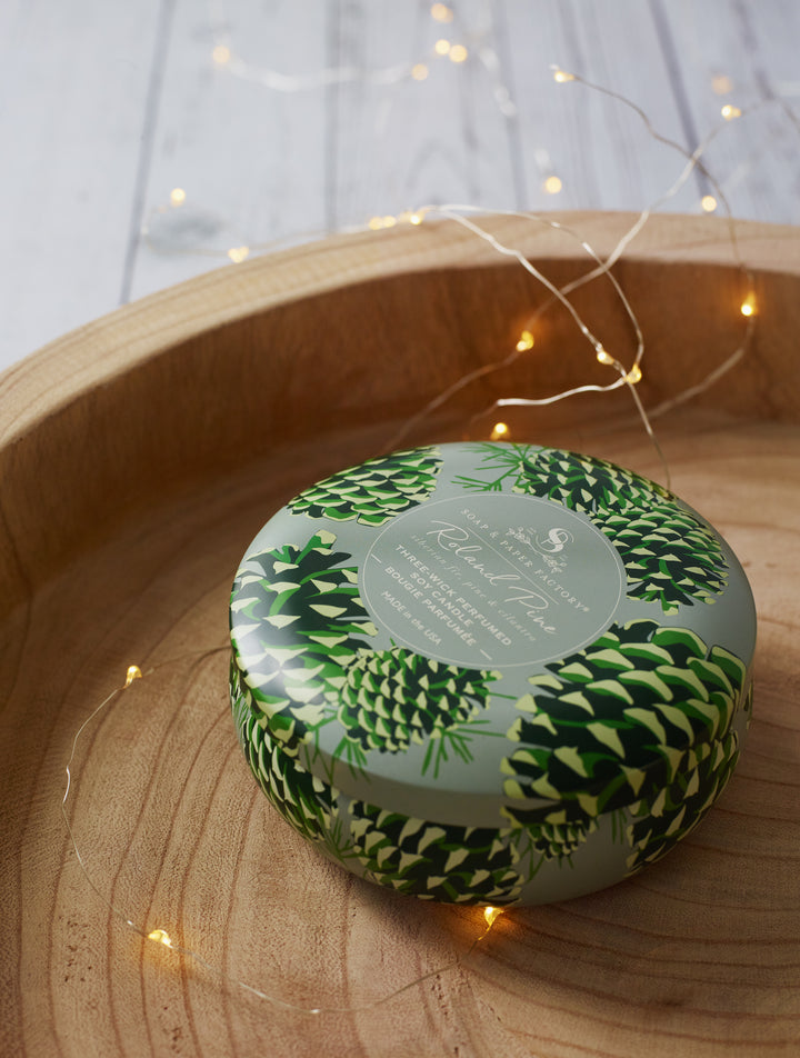 Roland Pine 13 oz Three-Wick Tin Soy Candle