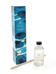 The best way to fragrance every room 24/7! Soap & Paper Factory’s 3.65 oz Reed Diffusers last up to six months and we recommend you flip the reeds often to instantly infuse any space. North Shore features deeply layered notes of sea salt & lush, watery florals that will transport you to the edge of the sea with crashing waves, hot sun and sandy beaches.