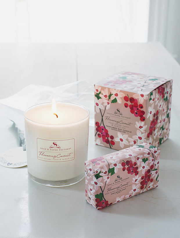 Flowering Currant Single-Wick Soy Candle & Soap Set