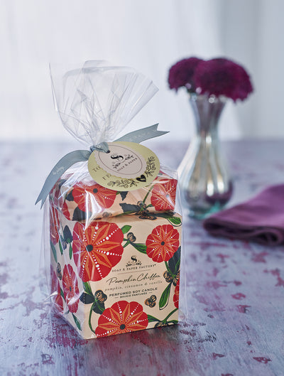 Pumpkin Chiffon Single-Wick Candle & Soap Gift Set