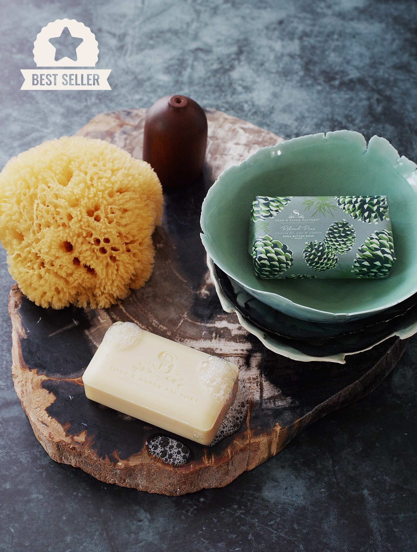 Roland Pine Shea Butter Soap Gentle & Creamy, 100 Veg Soap & Paper