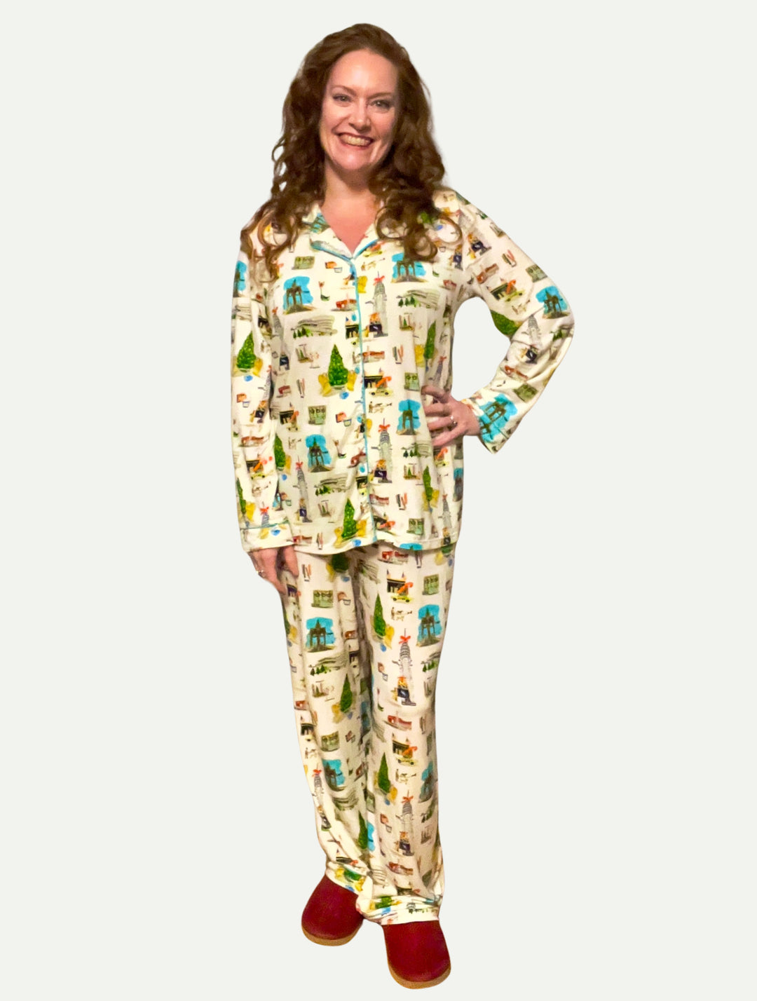 Holiday in New York Long Sleeve Pajamas