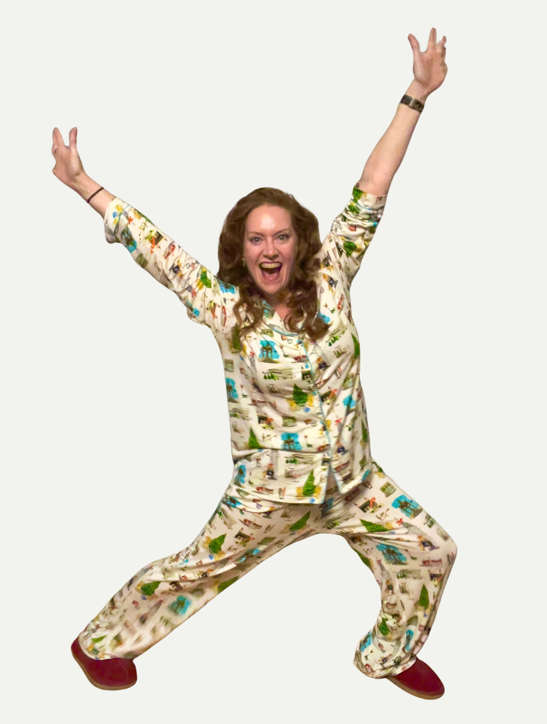 Holiday in New York Long Sleeve Pajamas