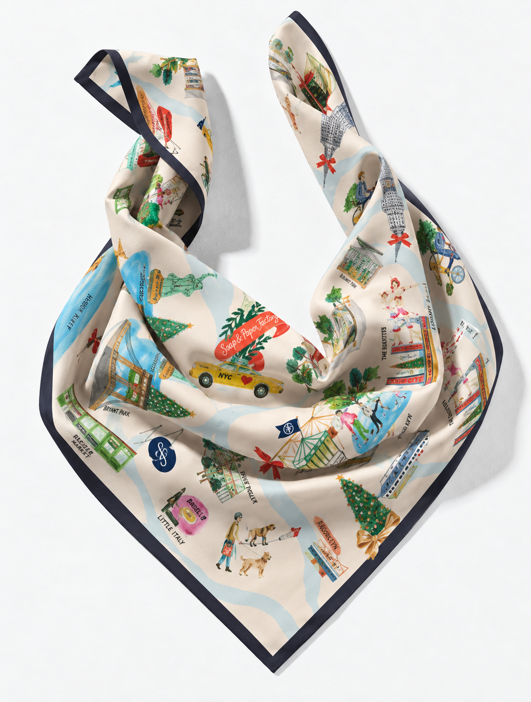 Holiday New York Satin Scarf
