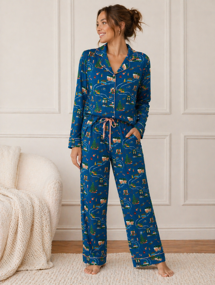 Home for the Holidays Long Sleeve Pajamas