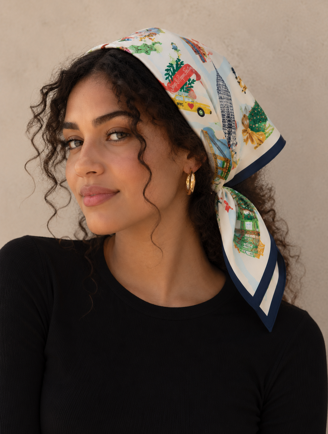 Holiday New York Satin Scarf