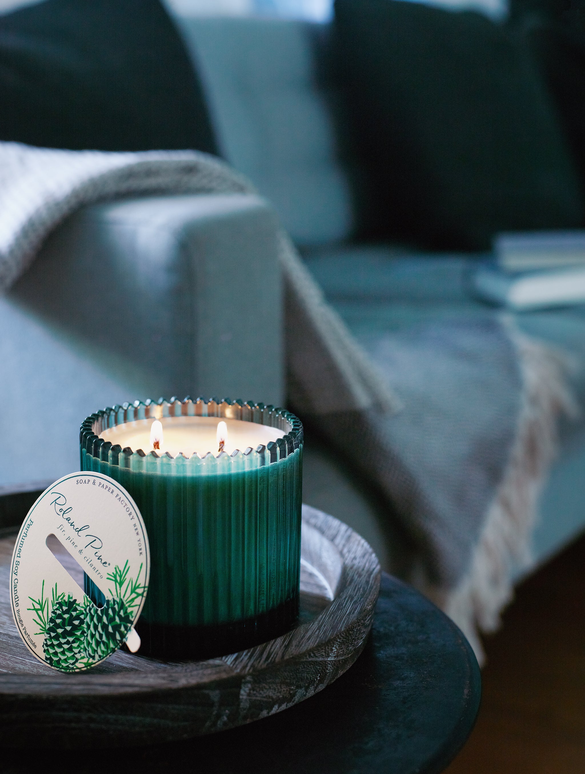 Roland Pine Pure Soy Candle: Made in NY Best Pine Scent – Soap