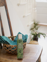 Soap & Paper Factory Fragrance Sprays are high octane, non-aerosol and perfect for every room in you home. Freshen up your car, office, bathroom or any room needing a zing of freshness. This room fragrance spray features notes of fresh pine & crisp fir.