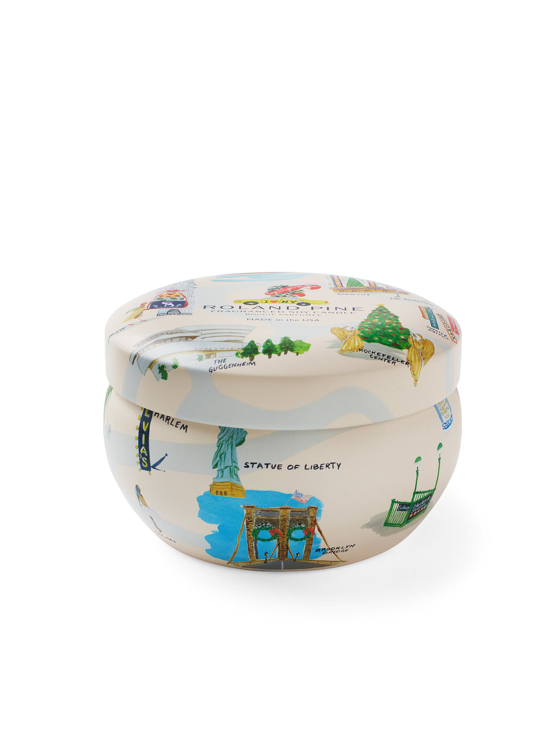 Holiday in New York Roland Pine Tin Candle *NEW*