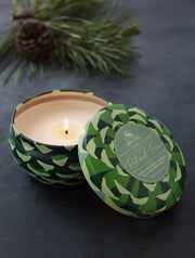 Roland Pine Large Tin Candle