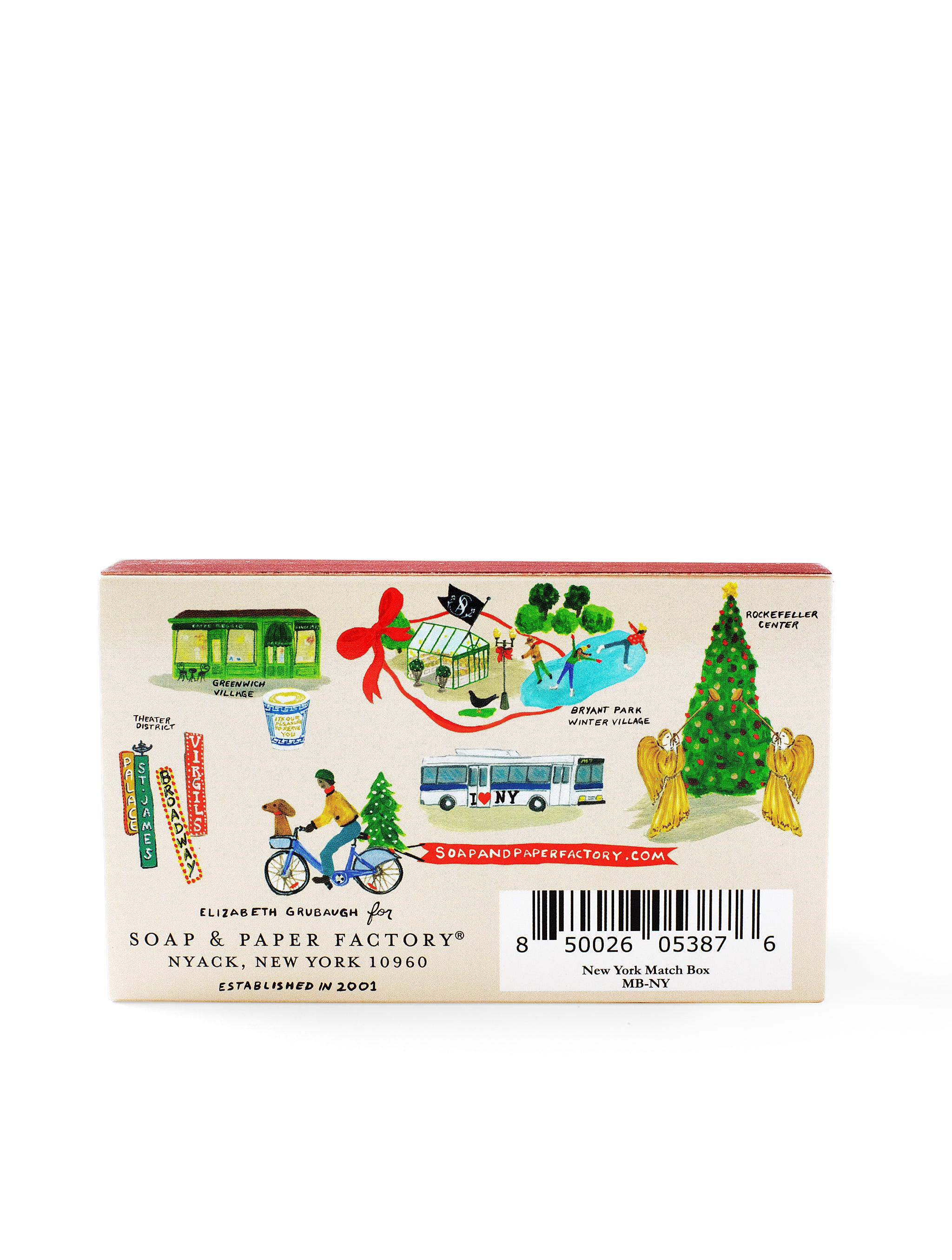 「Very Merry time in New York」セット Holiday in New York Boxed Matches – Soap & Paper Factory