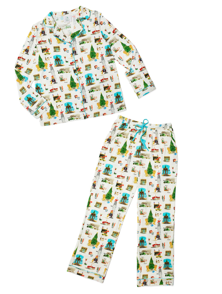 Holiday in New York Long Sleeve Pajamas