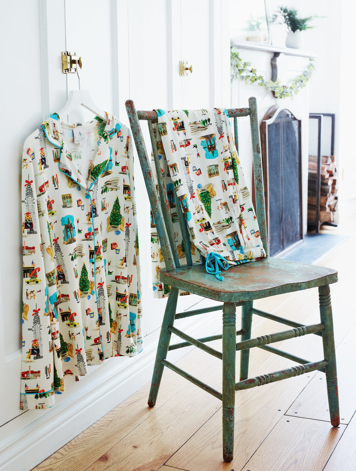 Holiday in New York Long Sleeve Pajamas