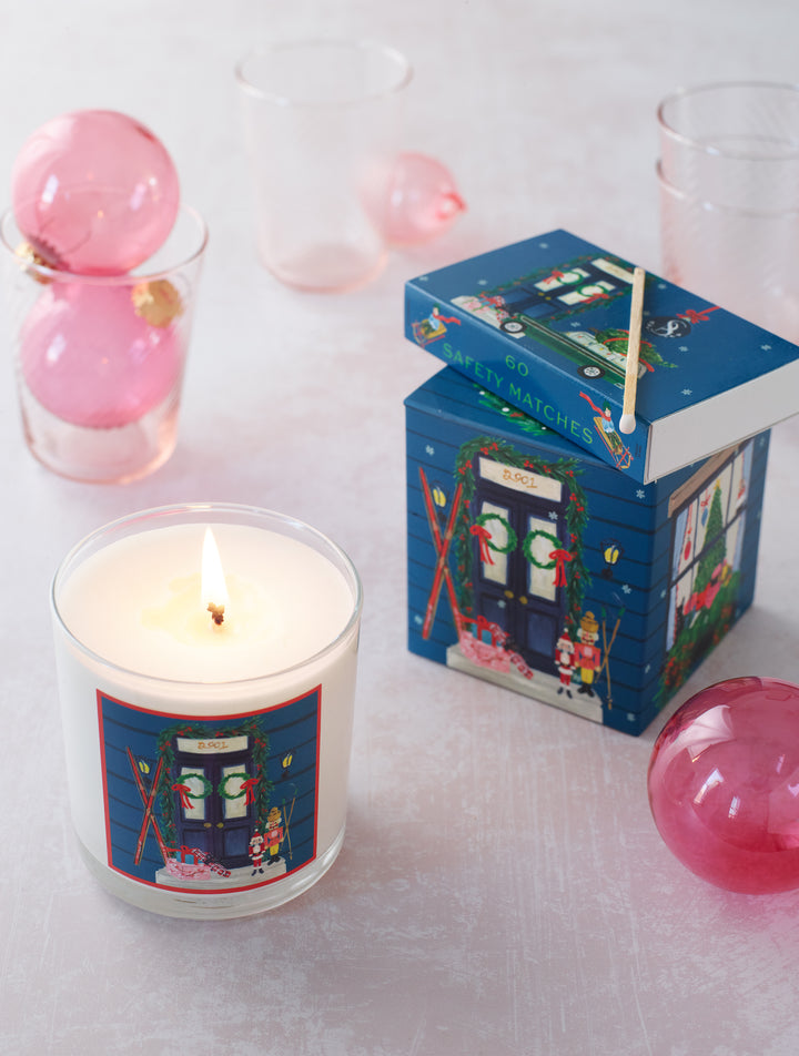 Home for the Holidays Single-Wick Candle & Matches Set *NEW*