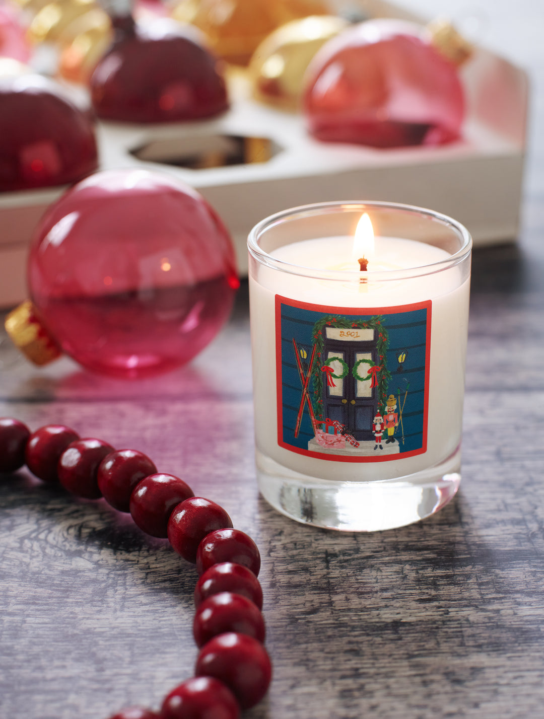 Home for the Holidays Roland Pine 2.2 oz Votive Glass Soy Candle