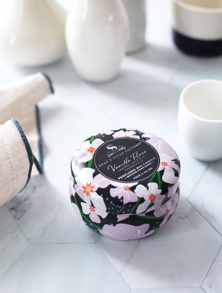 Vanilla Fleur 3 oz Tin Soy Candle