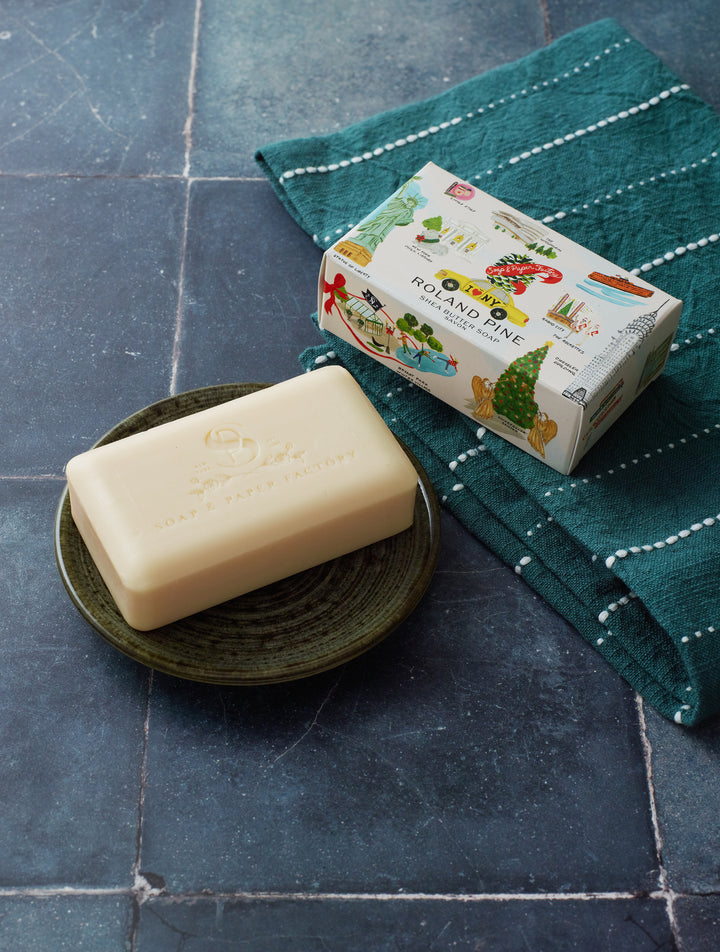 Holiday in New York Roland Pine 5 oz Boxed Shea Butter Soap Bar