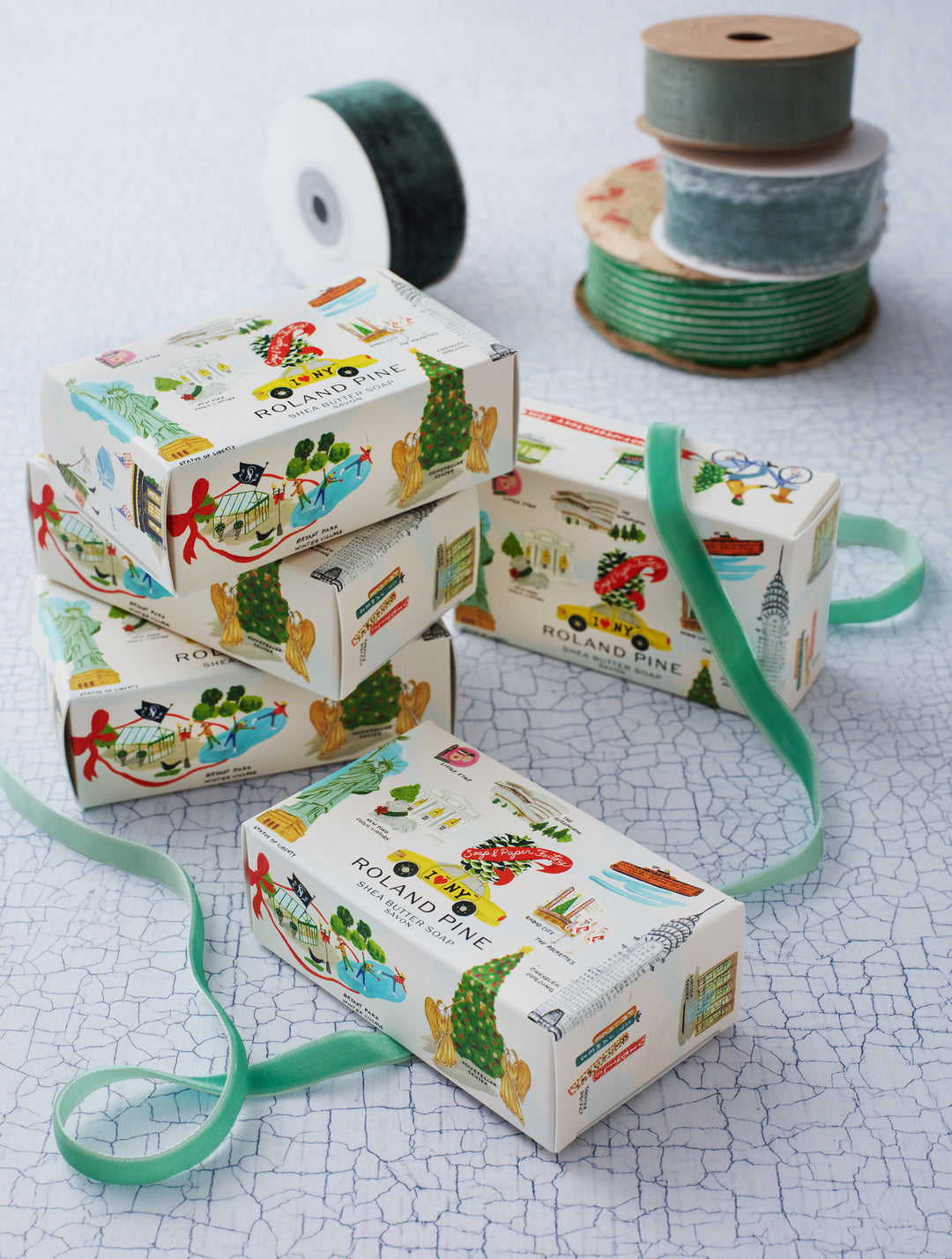 Holiday in New York Roland Pine 5 oz Boxed Shea Butter Soap Bar