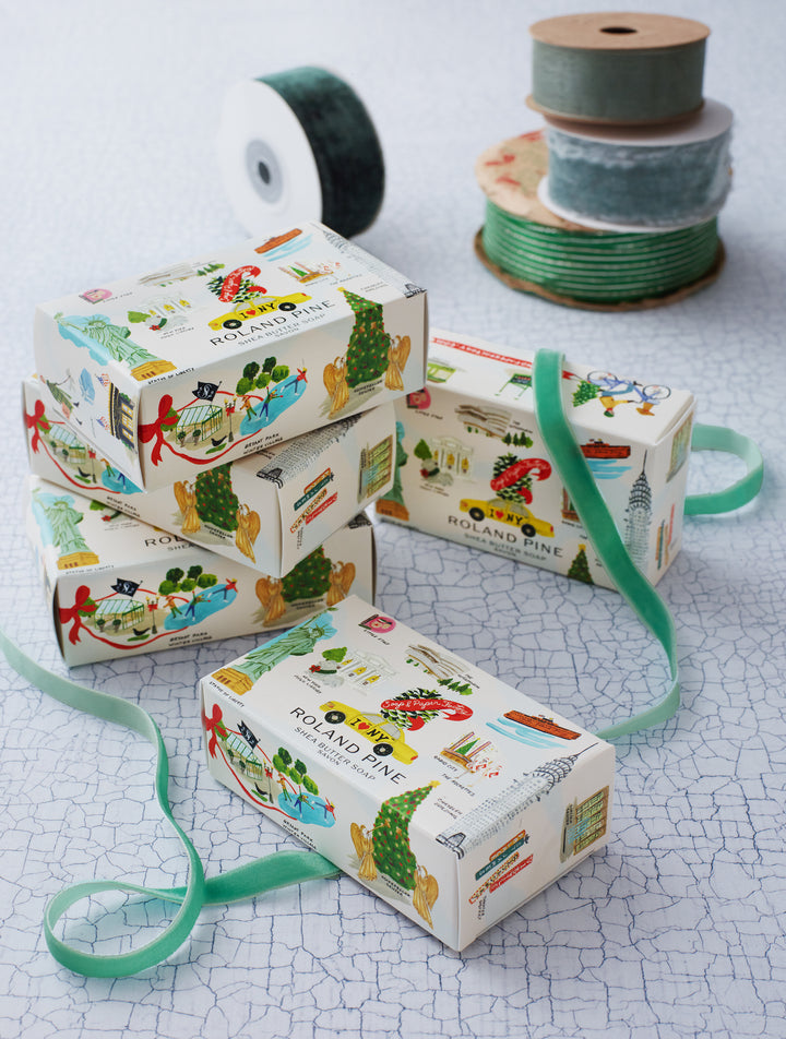 Holiday in New York Roland Pine 5 oz Boxed Shea Butter Soap Bar