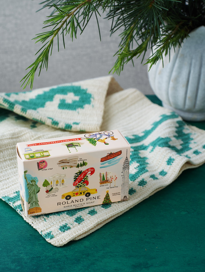 Holiday in New York Roland Pine 5 oz Boxed Shea Butter Soap Bar