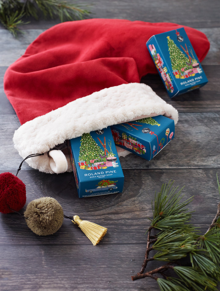 Home for the Holidays Roland Pine 5 oz Boxed Shea Butter Soap Bar