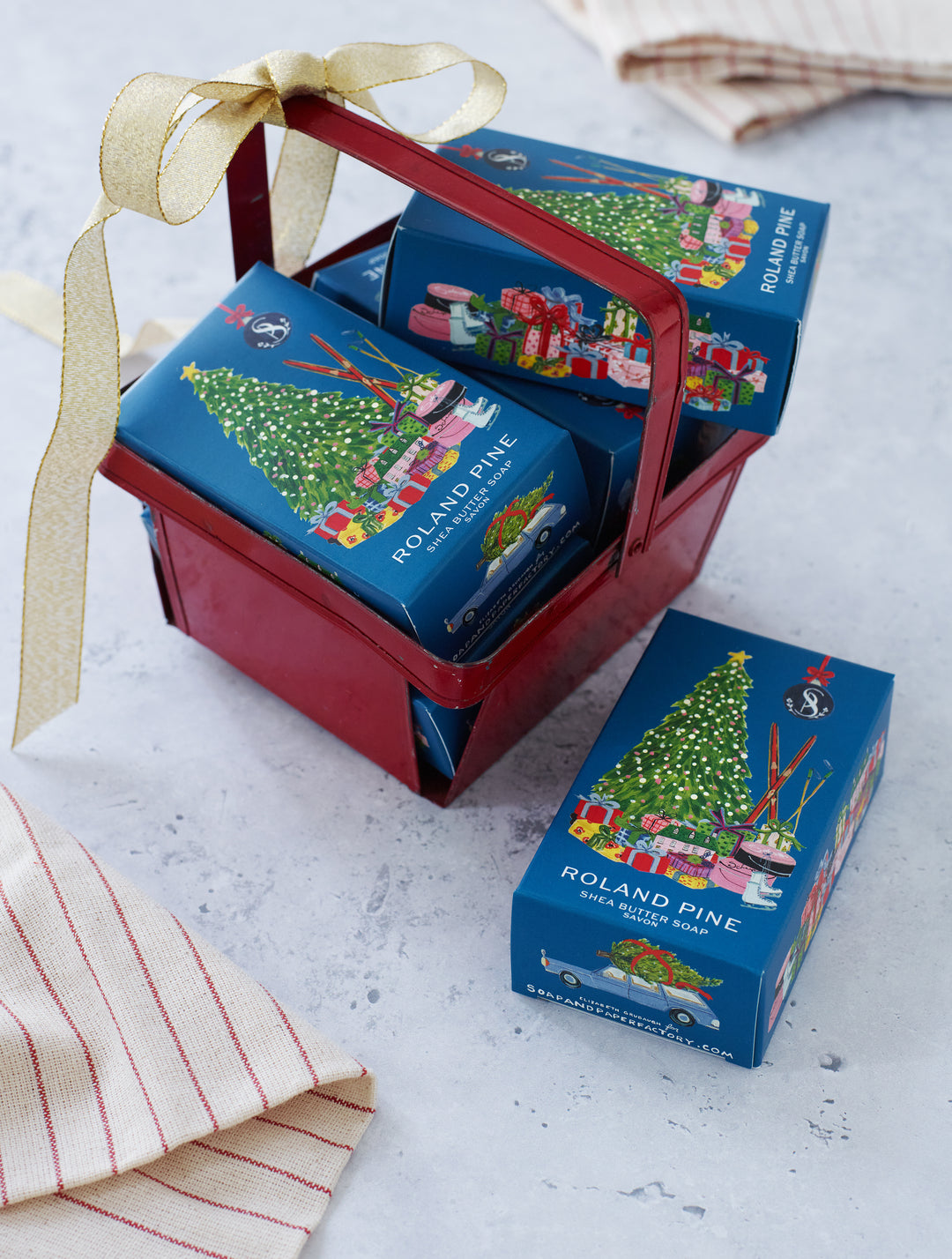 Home for the Holidays Roland Pine 5 oz Boxed Shea Butter Soap Bar