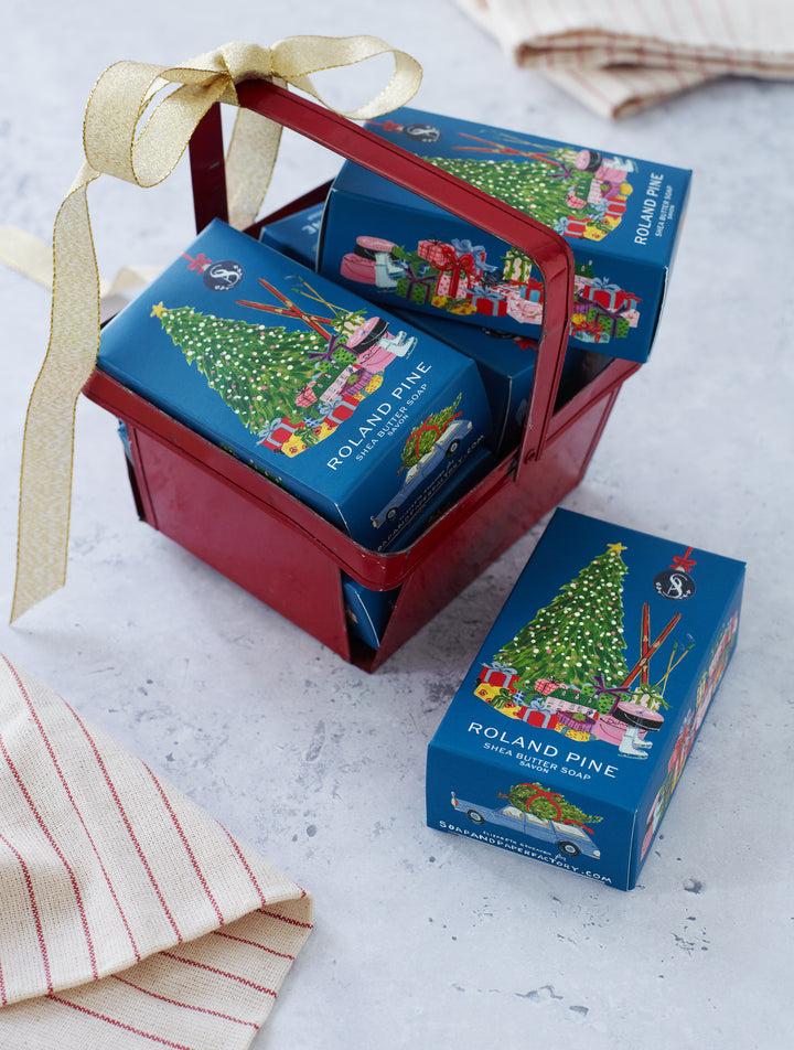 Home for the Holidays Roland Pine 5 oz Boxed Shea Butter Soap Bar