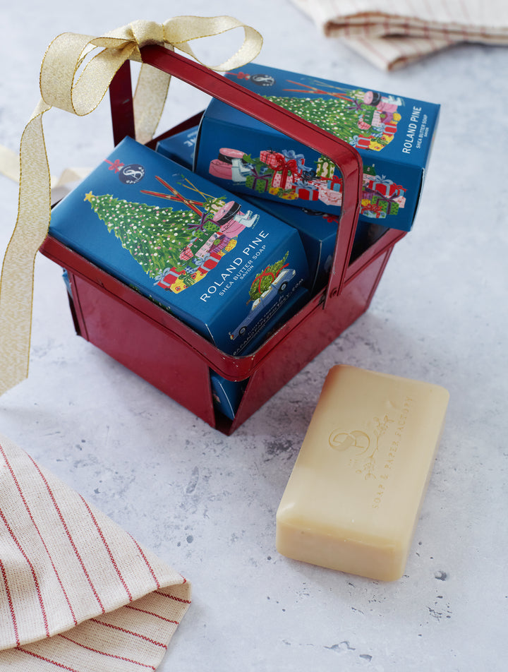 Home for the Holidays Roland Pine 5 oz Boxed Shea Butter Soap Bar