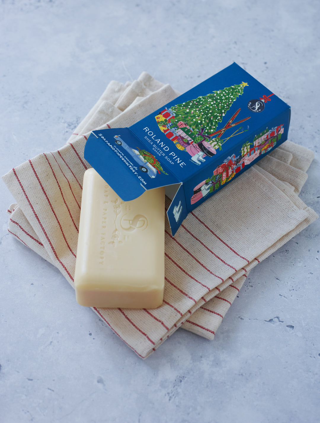 Home for the Holidays Roland Pine 5 oz Boxed Shea Butter Soap Bar