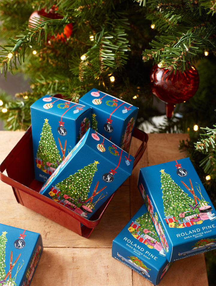 Home for the Holidays Roland Pine 5 oz Boxed Shea Butter Soap Bar