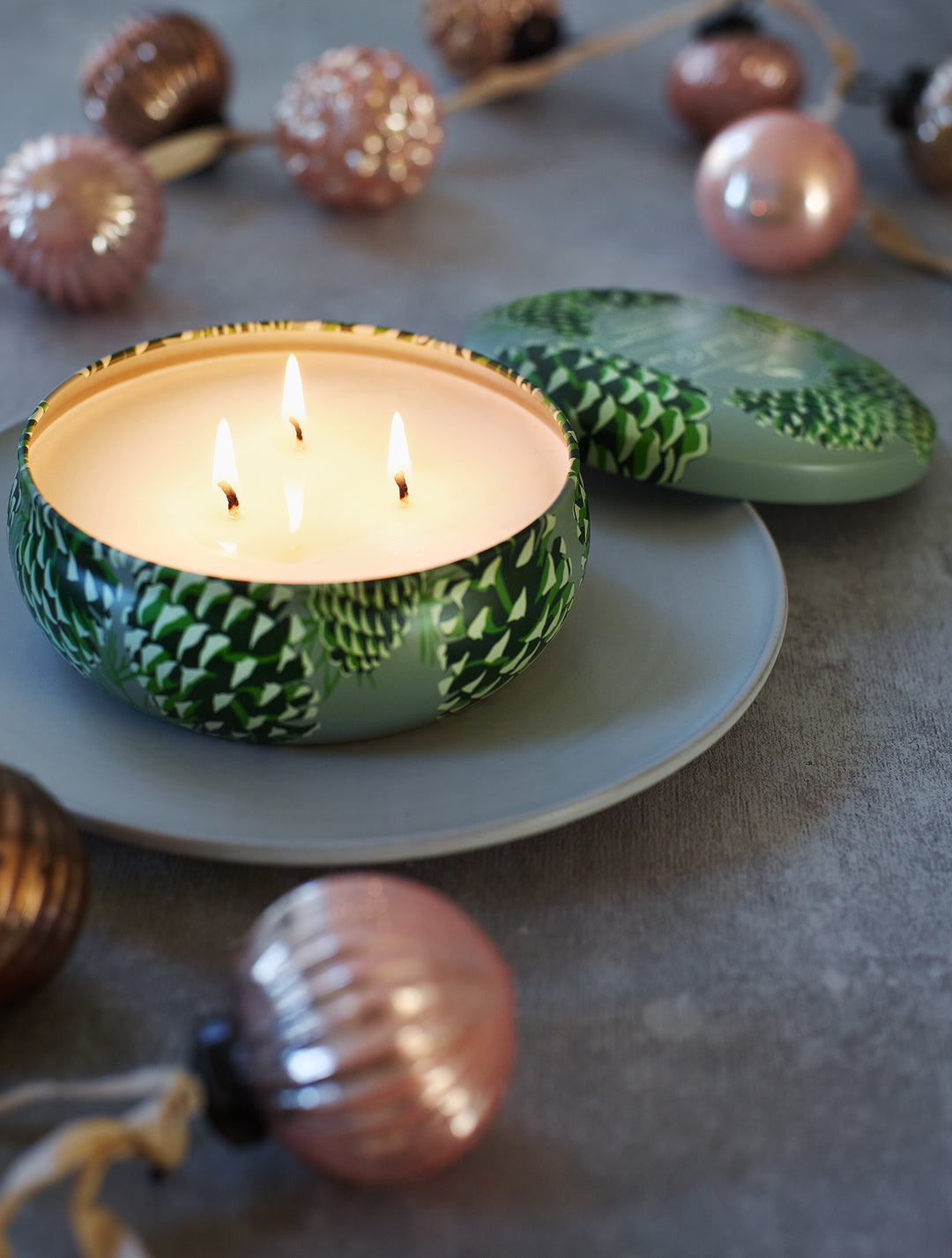 Roland Pine 13 oz Three-Wick Tin Soy Candle