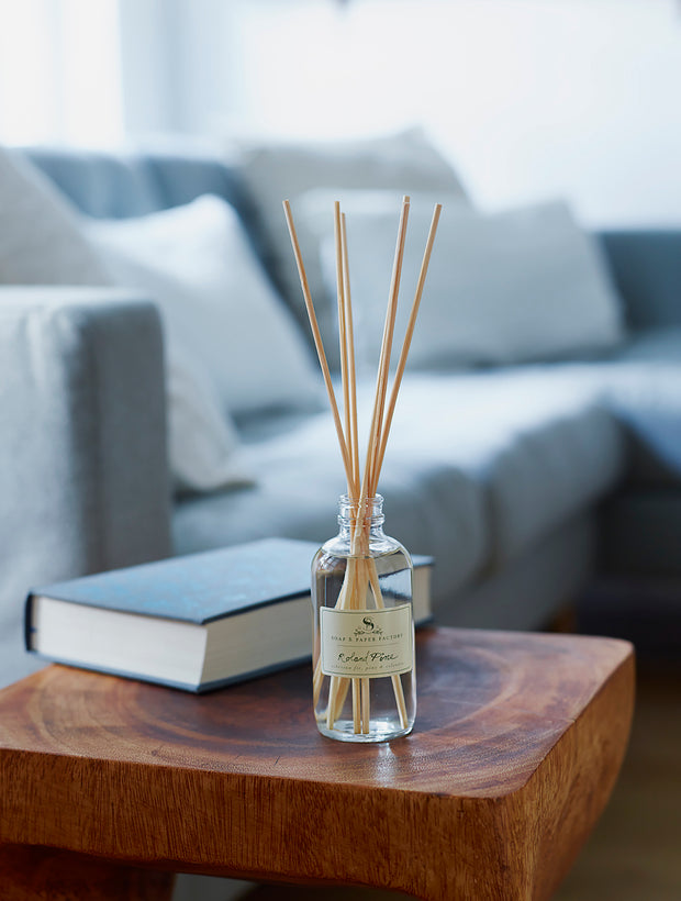 The best way to fragrance every room 24/7! Soap & Paper Factory’s 3.65 oz Reed Diffuser Oil Refill lasts up to six months. Simply transfer the reeds from your spent diffuser to the refill and voila! A new diffuser without all the packaging! Additional reeds available for purchase here.