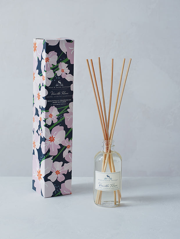 VANILLA & PASSIONFLOWER Essential Oil Scent Diffuser Rattan Reeds ROOM  FRAGRANCE