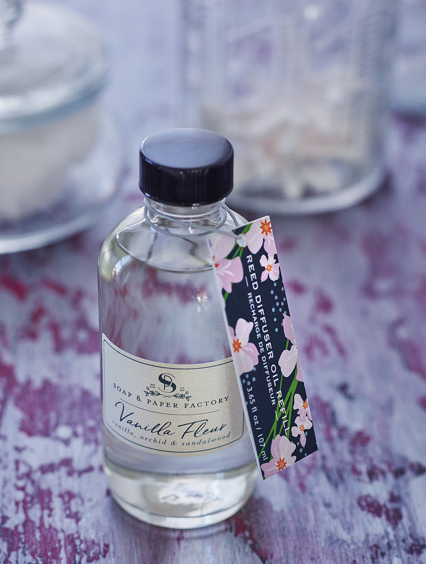 Vanilla Fleur Reed Diffuser REFILL – Soap & Paper Factory