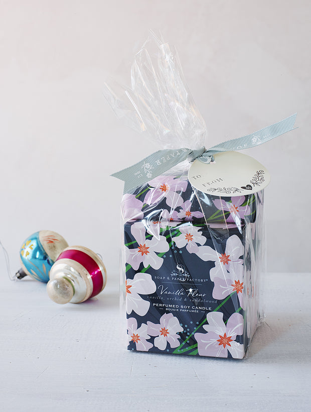 Vanilla Fleur Large Soy Candle & Soap Gift Set