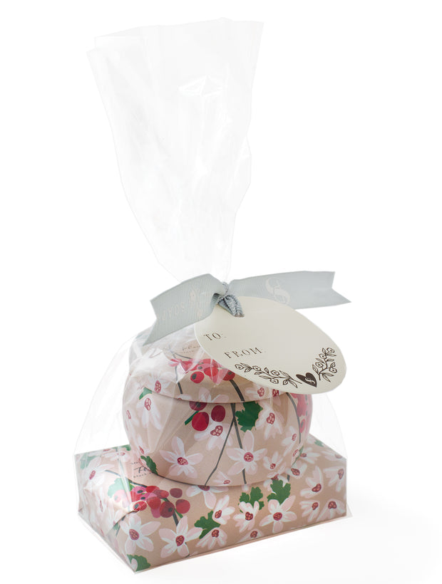 Soap & Paper Factory gift sets are beautifully wrapped and tied up with a to/from tag -- they are ready for giving! Perfect for special occasions like Valentine’s Day, Easter, Mother’s Day, Graduation, Housewarming, Bridal Showers, Stocking Stuffers, Christmas Gifts for Men &amp; Women and all of life’s everyday celebrations. Flowering Currant is the perfect balance of tart, crisp notes of fresh citrus and rich floral.