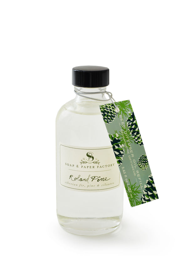 The best way to fragrance every room 24/7! Soap & Paper Factory’s 3.65 oz Reed Diffuser Oil Refill lasts up to six months. Simply transfer the reeds from your spent diffuser to the refill and voila! A new diffuser without all the packaging! Additional reeds available for purchase here.