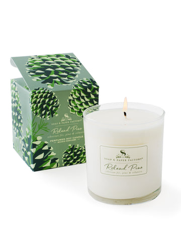 Roland Pine 9.5 oz Single-Wick Glass Soy Candle