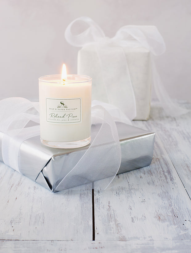 Roland Pine 2.2 oz Votive Glass Soy Candle