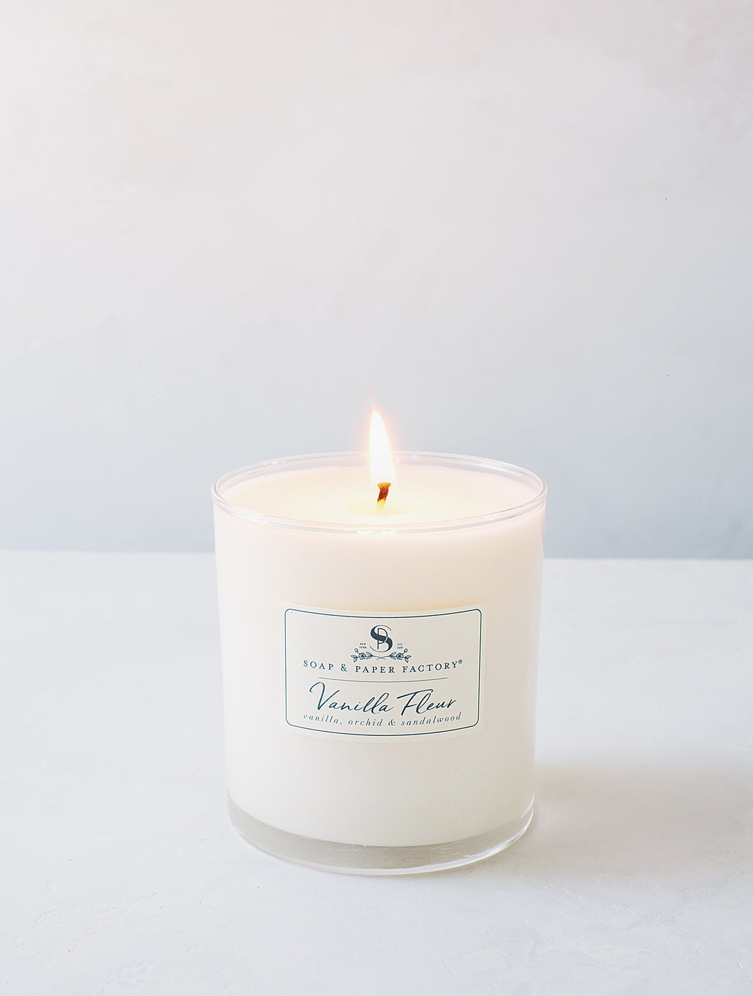 Vanilla Fleur 9.5 oz Single-Wick Glass Soy Candle