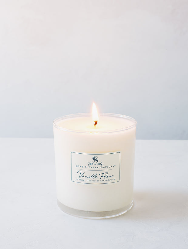 Vanilla Fleur 9.5 oz Single-Wick Glass Soy Candle
