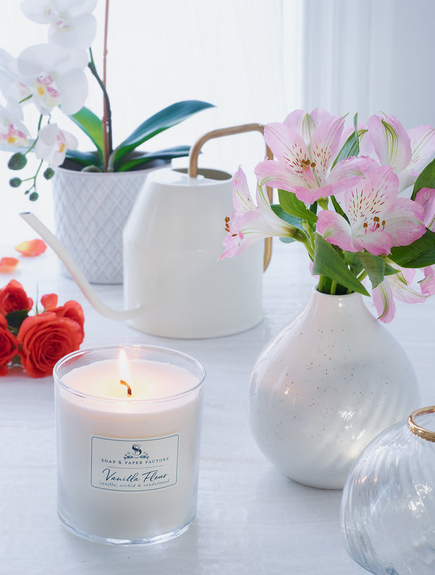 Vanilla Fleur 9.5 oz Single-Wick Glass Soy Candle