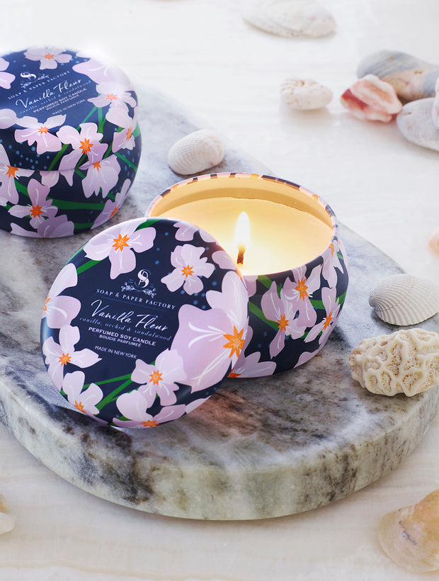 Vanilla Fleur 3 oz Tin Soy Candle