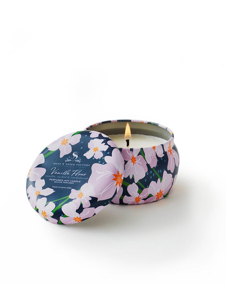 Vanilla Fleur 3 oz Tin Soy Candle
