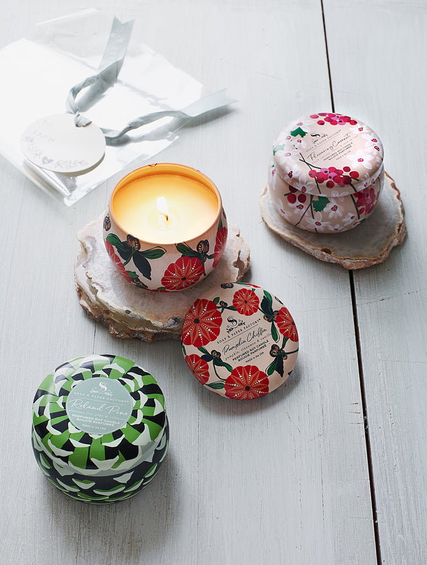 Holiday Tin Soy Candle Trio