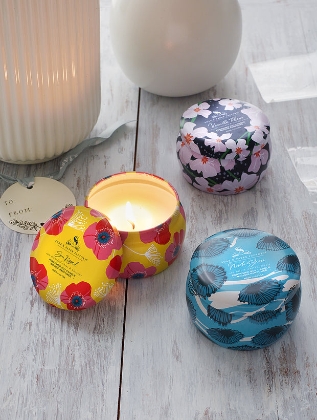 Everyday Small Tin Soy Candle Trio